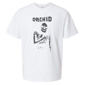 Deathwishinc Orchid Chaos Skeleton Silver Sueded Cloud Jersey T-Shirt