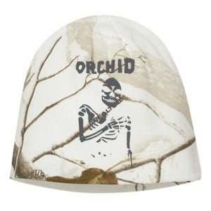 Deathwishinc Orchid Chaos Skeleton Silver Kati - Camo Knit Beanie