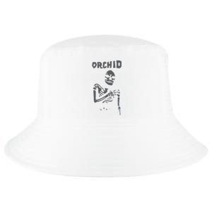 Deathwishinc Orchid Chaos Skeleton Silver Cool Comfort Performance Bucket Hat