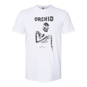 Deathwishinc Orchid Chaos Skeleton Silver Softstyle CVC T-Shirt