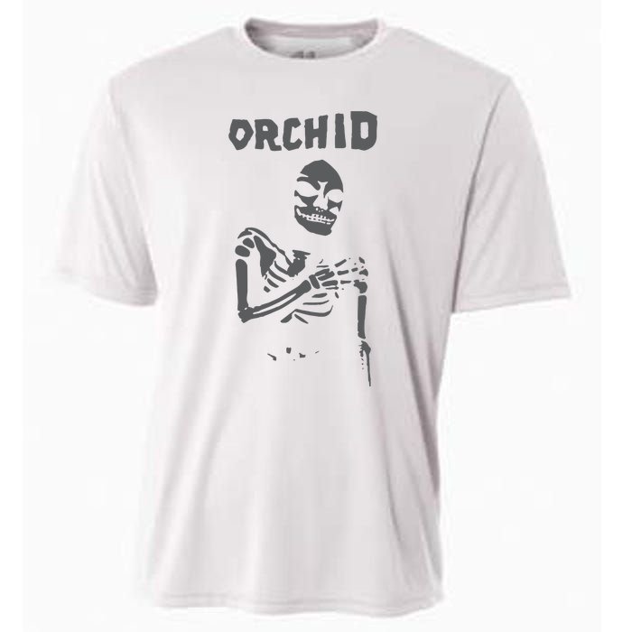 Deathwishinc Orchid Chaos Skeleton Silver Cooling Performance Crew T-Shirt