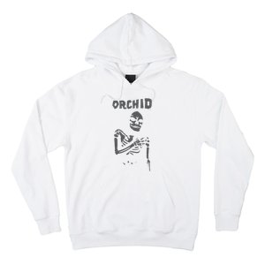 Deathwishinc Orchid Chaos Skeleton Silver Hoodie