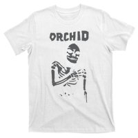 Deathwishinc Orchid Chaos Skeleton Silver T-Shirt