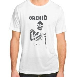 Deathwishinc Orchid Chaos Skeleton Silver Adult ChromaSoft Performance T-Shirt