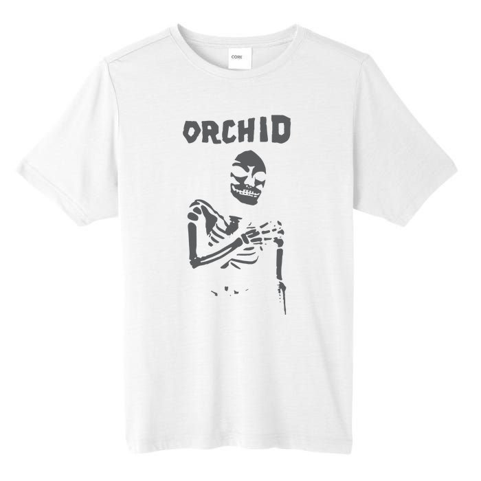 Deathwishinc Orchid Chaos Skeleton Silver Tall Fusion ChromaSoft Performance T-Shirt