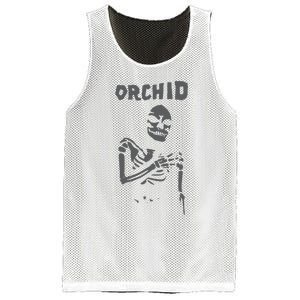 Deathwishinc Orchid Chaos Skeleton Silver Mesh Reversible Basketball Jersey Tank