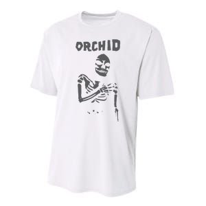 Deathwishinc Orchid Chaos Skeleton Silver Performance Sprint T-Shirt