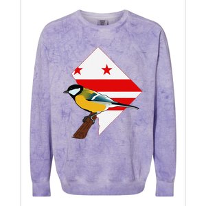 District Of Columbia Us Flag State Bird Colorblast Crewneck Sweatshirt