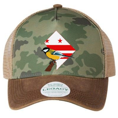 District Of Columbia Us Flag State Bird Legacy Tie Dye Trucker Hat