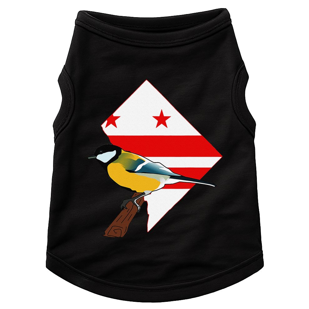 District Of Columbia Us Flag State Bird Doggie Tank