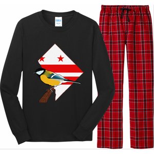 District Of Columbia Us Flag State Bird Long Sleeve Pajama Set