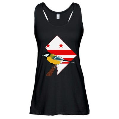 District Of Columbia Us Flag State Bird Ladies Essential Flowy Tank