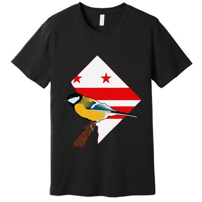 District Of Columbia Us Flag State Bird Premium T-Shirt