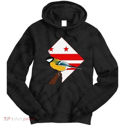 District Of Columbia Us Flag State Bird Tie Dye Hoodie