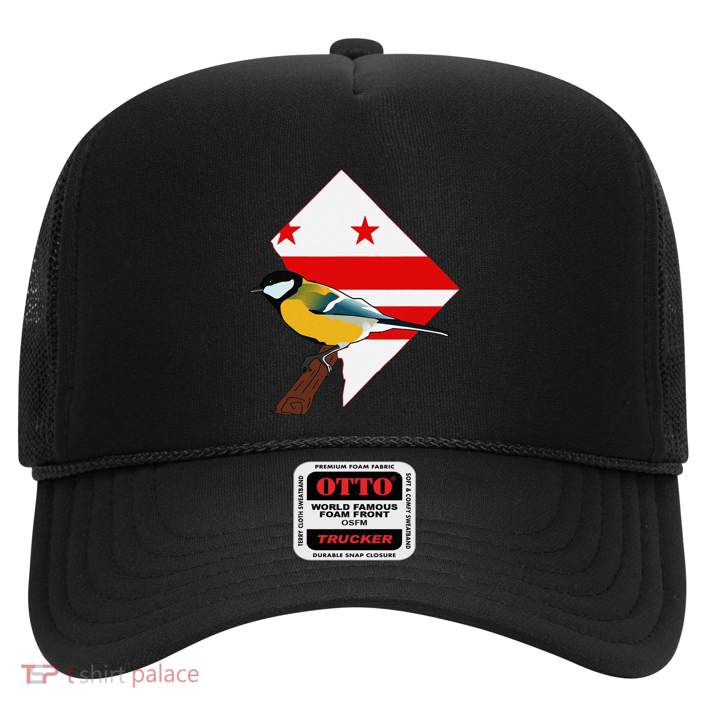 District Of Columbia Us Flag State Bird Trucker Hat