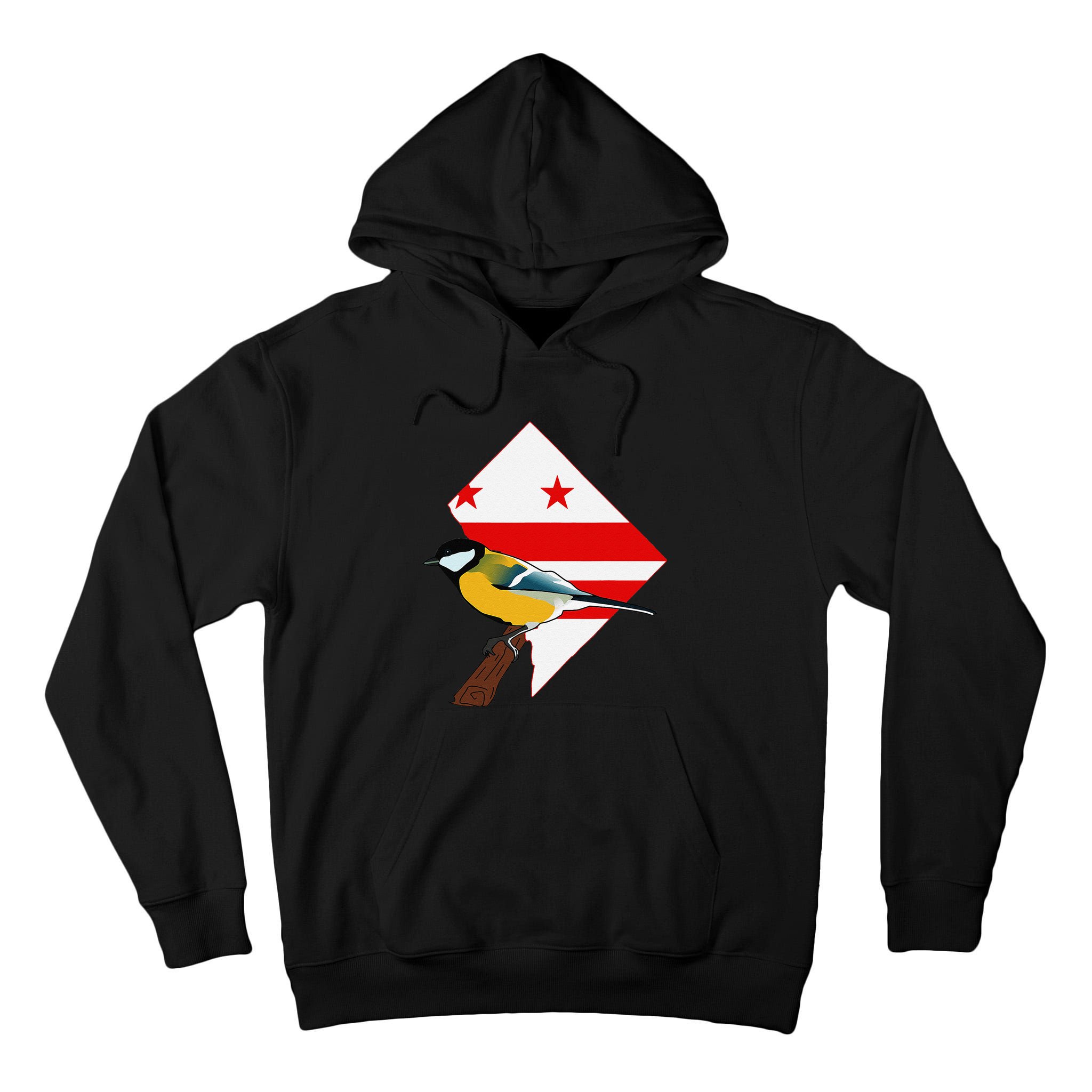 District Of Columbia Us Flag State Bird Tall Hoodie