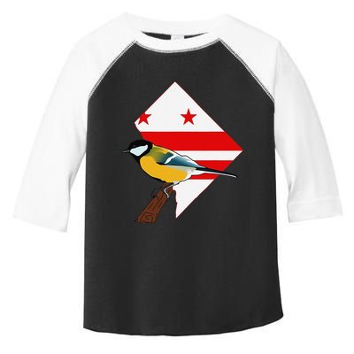 District Of Columbia Us Flag State Bird Toddler Fine Jersey T-Shirt
