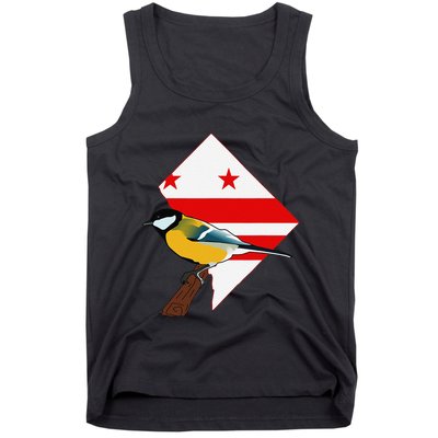 District Of Columbia Us Flag State Bird Tank Top