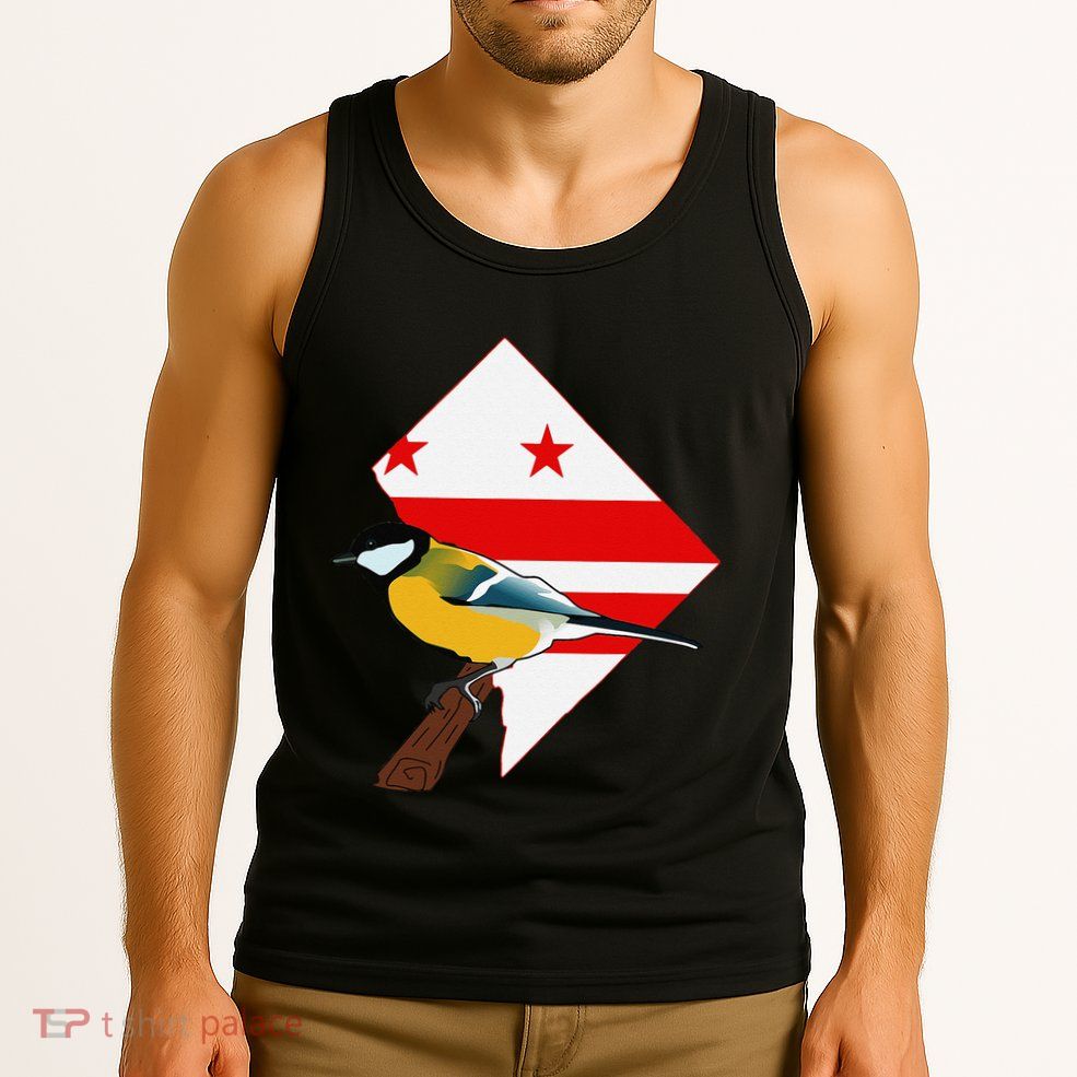 District Of Columbia Us Flag State Bird Tank Top