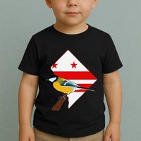 District Of Columbia Us Flag State Bird Toddler T-Shirt