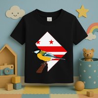 District Of Columbia Us Flag State Bird Toddler T-Shirt
