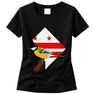 District Of Columbia Us Flag State Bird Womens T-Shirt