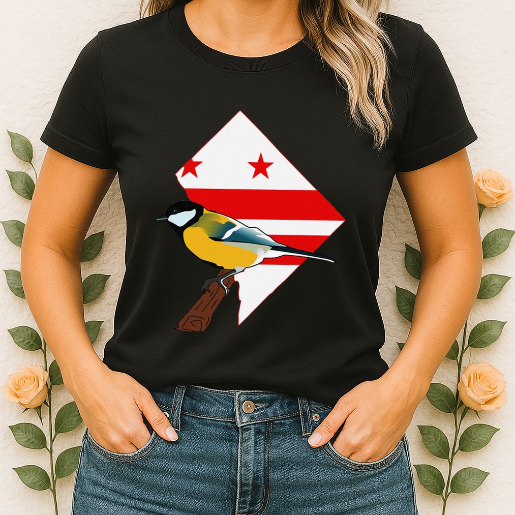 District Of Columbia Us Flag State Bird Womens T-Shirt