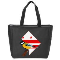 District Of Columbia Us Flag State Bird Zip Tote Bag
