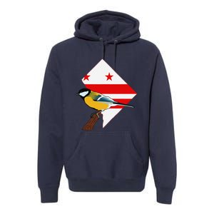 District Of Columbia Us Flag State Bird Premium Hoodie