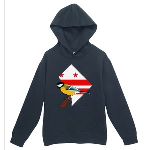 District Of Columbia Us Flag State Bird Urban Pullover Hoodie