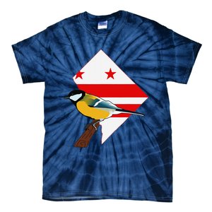 District Of Columbia Us Flag State Bird Tie-Dye T-Shirt