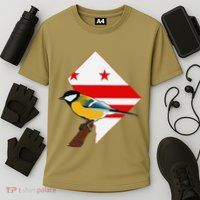 District Of Columbia Us Flag State Bird Performance Shirt