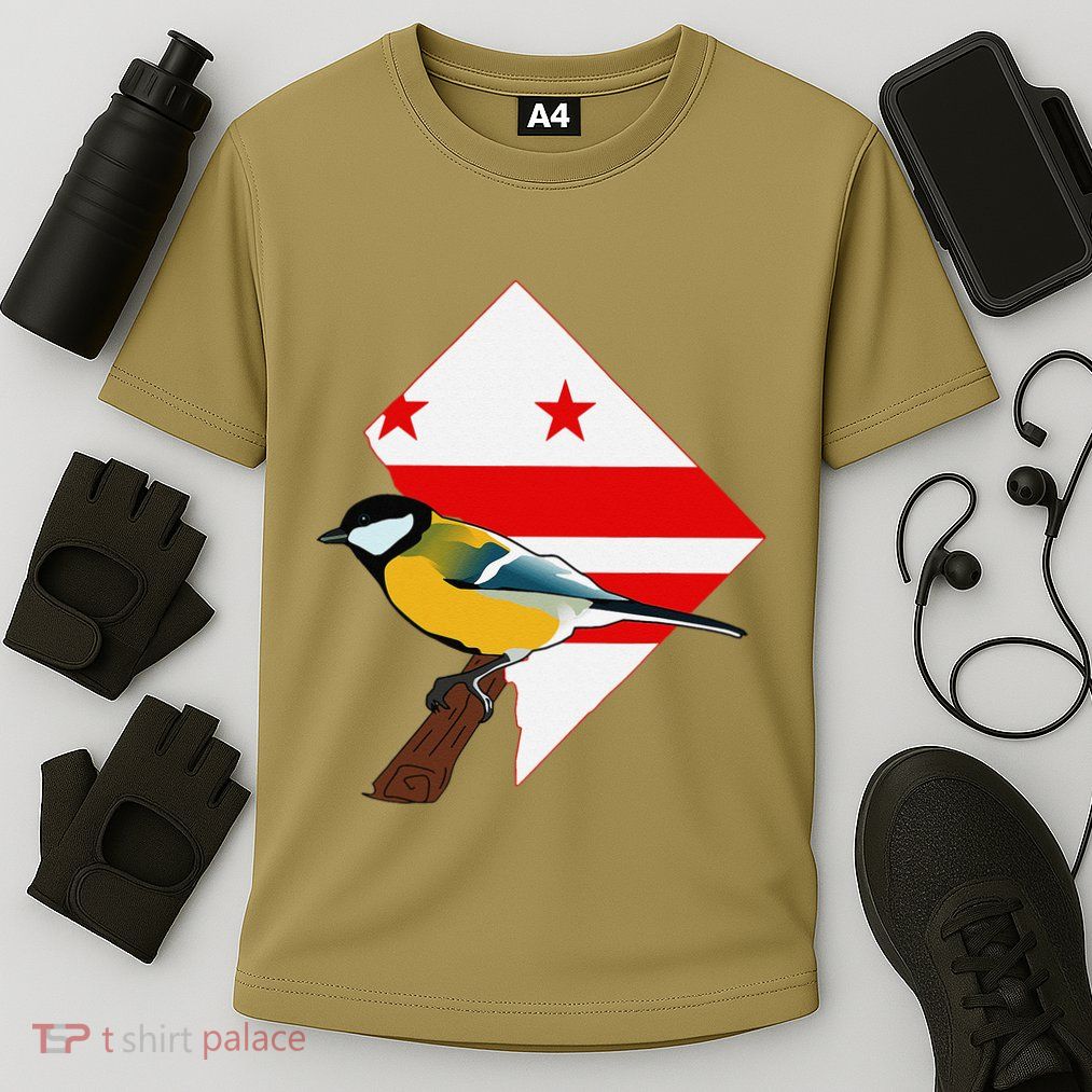 District Of Columbia Us Flag State Bird Performance Shirt