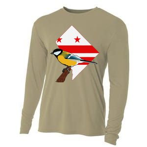 District Of Columbia Us Flag State Bird Cooling Performance Long Sleeve Crew