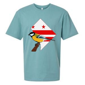 District Of Columbia Us Flag State Bird Sueded Cloud Jersey T-Shirt