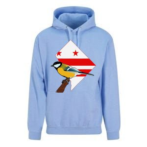 District Of Columbia Us Flag State Bird Unisex Surf Hoodie