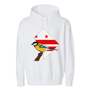 District Of Columbia Us Flag State Bird Garment-Dyed Fleece Hoodie