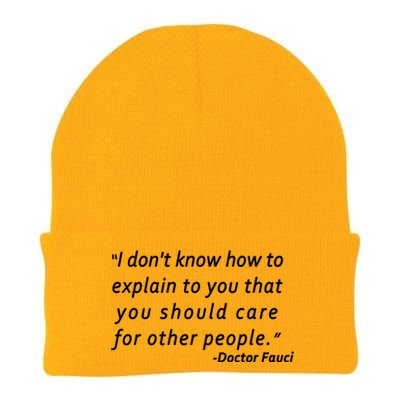 Doctor Fauci Quote Knit Cap Winter Beanie