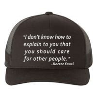 Doctor Fauci Quote Yupoong Adult 5-Panel Trucker Hat