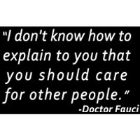 Doctor Fauci Quote Bumper Sticker