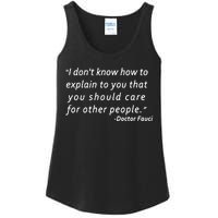 Doctor Fauci Quote Ladies Essential Tank