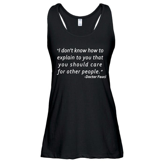 Doctor Fauci Quote Ladies Essential Flowy Tank