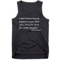 Doctor Fauci Quote Tank Top