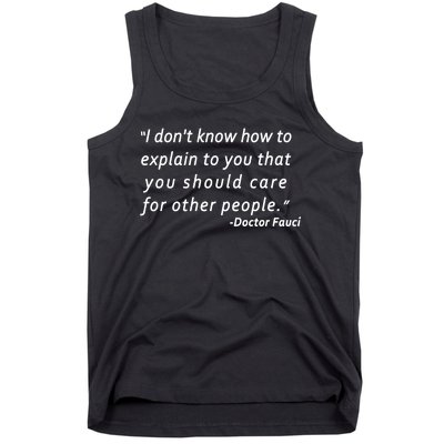 Doctor Fauci Quote Tank Top