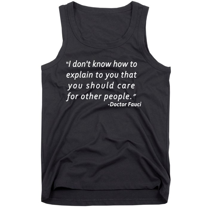 Doctor Fauci Quote Tank Top