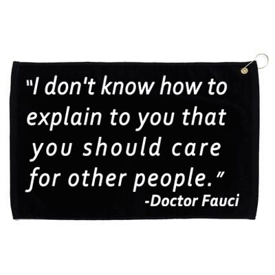 Doctor Fauci Quote Grommeted Golf Towel