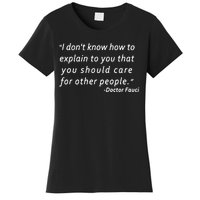 Doctor Fauci Quote Women's T-Shirt