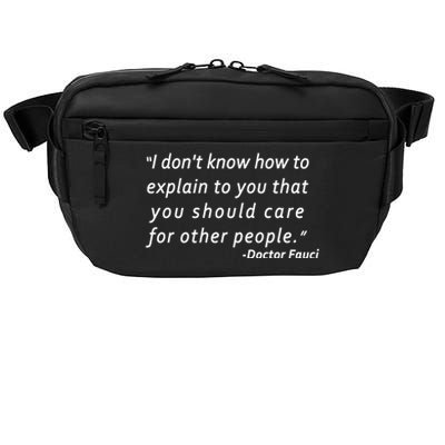 Doctor Fauci Quote Crossbody Pack