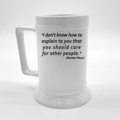 Doctor Fauci Quote Beer Stein