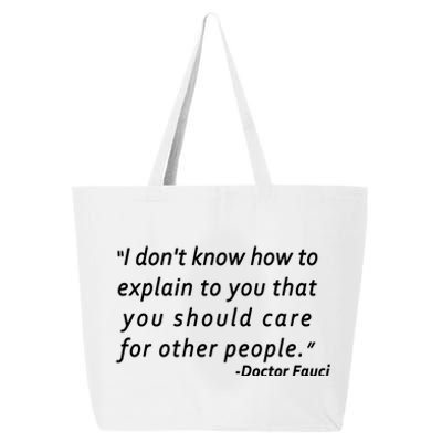 Doctor Fauci Quote 25L Jumbo Tote